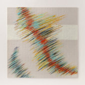 Onregelmatige Curven Abstracte Schilderkunst Legpuzzel (Horizontaal)