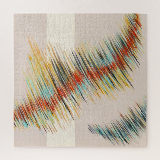 Onregelmatige Curven Abstracte Schilderkunst Legpuzzel (Verticaal)