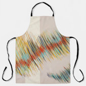 Onregelmatige Curven Abstracte Schilderkunst Schort (Voorkant)