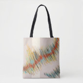 Onregelmatige Curven Abstracte Schilderkunst Tote Bag (Voorkant)