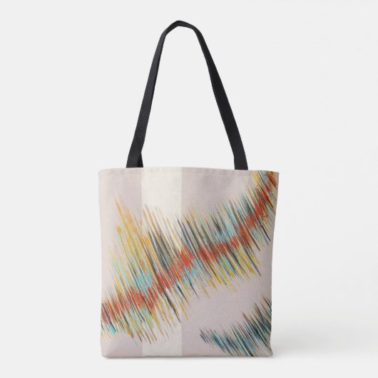 Onregelmatige Curven Abstracte Schilderkunst Tote Bag (Achterkant)