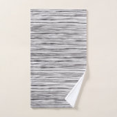 Onregelmatige, door de hand getrokken Waterverf Mo Bad Handdoek (Handdoek)