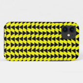 Onregelmatige driehoeken - Zwart op geel Case-Mate iPhone Case (Achterkant (horizontaal))