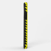 Onregelmatige driehoeken - Zwart op geel Case-Mate iPhone Case (Achterkant/rechts)