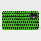 Onregelmatige driehoeken - Zwart op groen Case-Mate iPhone Case (Achterkant (horizontaal))