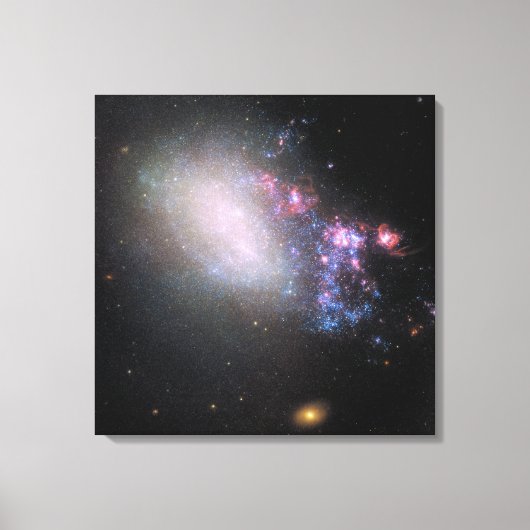 Onregelmatige Galaxy NGC 4485 Canvas Afdruk (Voorkant)