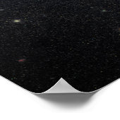Onregelmatige Galaxy NGC 4485 Poster (Hoek)
