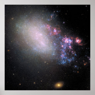 Onregelmatige Galaxy NGC 4485 Poster