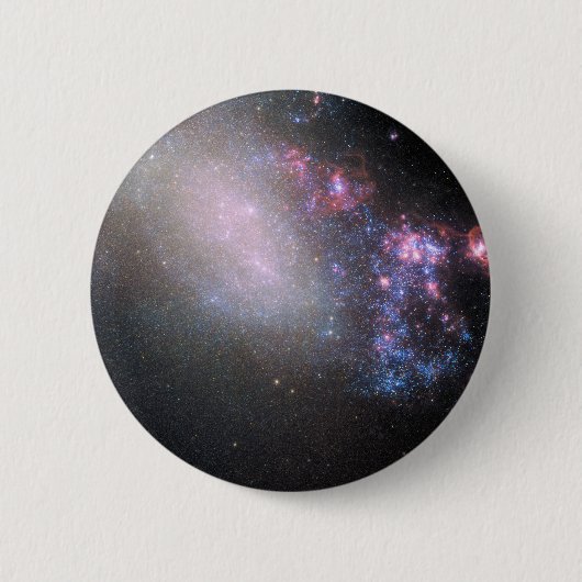 Onregelmatige Galaxy NGC 4485 Ronde Button 5,7 Cm (Voorkant)
