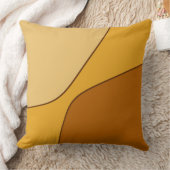 Onregelmatige gele en goudbruine kwartvormen   kussen (Deken)