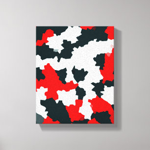 Onregelmatige geometrische Abstracte mozaïek camou Canvas Afdruk