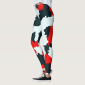 Onregelmatige geometrische Abstracte mozaïek camou Leggings (Links)