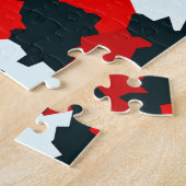 Onregelmatige geometrische Abstracte mozaïek camou Legpuzzel (Zijkant)