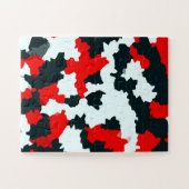 Onregelmatige geometrische Abstracte mozaïek camou Legpuzzel (Horizontaal)