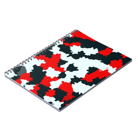 Onregelmatige geometrische Abstracte mozaïek camou Notitieboek (Linkerzijde)