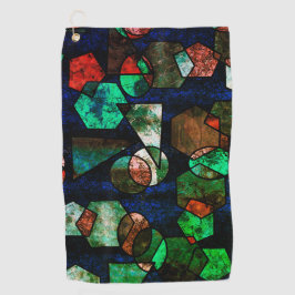 Onregelmatige geometrische vormen met vervormde te golfhanddoek