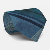 Onregelmatige Hipster Blauwe Geruite Heren Das (Opgerold)