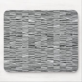 Onregelmatige lijnen - Zwart op wit Muismat (Voorkant)
