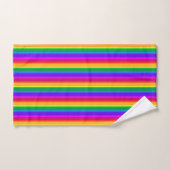 Onregelmatige regenboogstrepen bad handdoek (Handdoek)