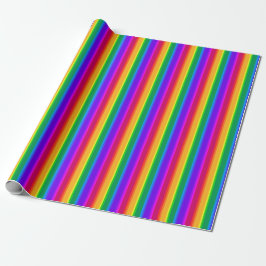 Onregelmatige regenboogstrepen cadeaupapier
