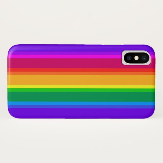 Onregelmatige regenboogstrepen Case-Mate iPhone case (Achterkant (horizontaal))