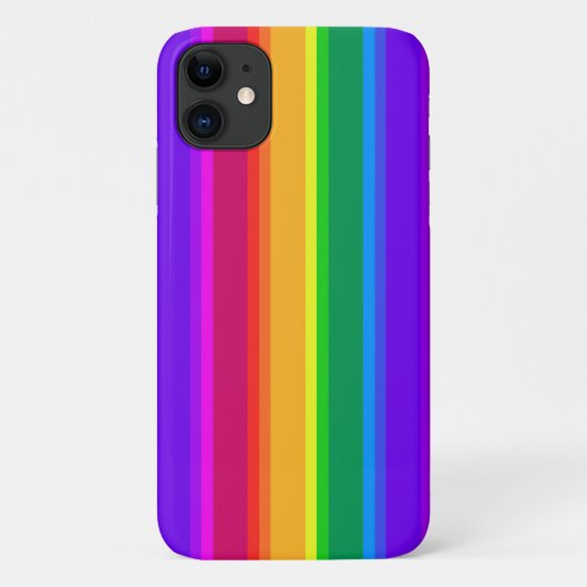 Onregelmatige regenboogstrepen Case-Mate iPhone case (Achterkant)