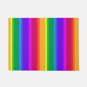 Onregelmatige regenboogstrepen deurmat