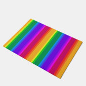 Onregelmatige regenboogstrepen deurmat (Schuin)