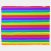 Onregelmatige regenboogstrepen fleece deken (Voorkant (Horizontaal))