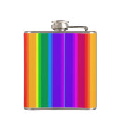 Onregelmatige regenboogstrepen heupfles (Achterkant)