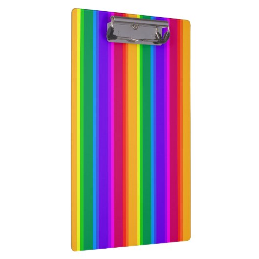 Onregelmatige regenboogstrepen klembord (Rechts)