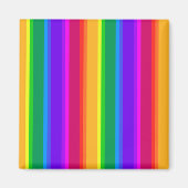 Onregelmatige regenboogstrepen magneet (Voorkant)