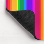Onregelmatige regenboogstrepen muismat (Hoek)