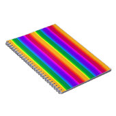 Onregelmatige regenboogstrepen notitieboek (Rechterzijde)