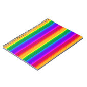 Onregelmatige regenboogstrepen notitieboek (Linkerzijde)
