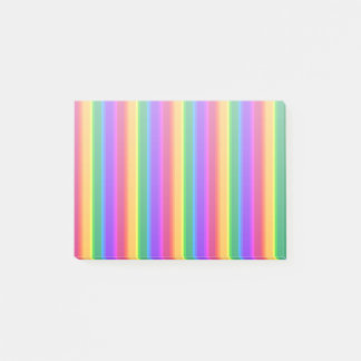 Onregelmatige regenboogstrepen post-it® notes