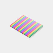 Onregelmatige regenboogstrepen post-it® notes (Schuin)