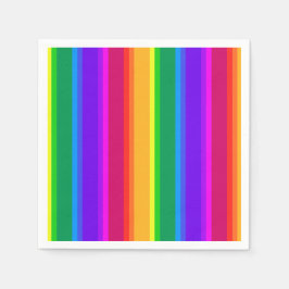 Onregelmatige regenboogstrepen servet