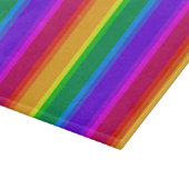 Onregelmatige regenboogstrepen snijplank (Hoek)