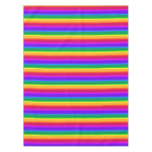 Onregelmatige regenboogstrepen tafelkleed (Voorkant)