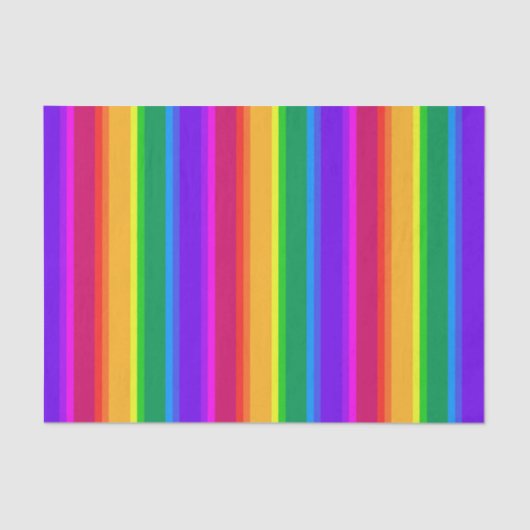 Onregelmatige regenboogstrepen tissuepapier (Voorkant)