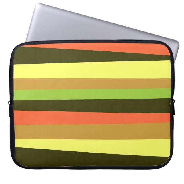 Onregelmatige strepen laptop sleeve (Voorkant)