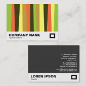 Onregelmatige strepen visitekaartje (Voorkant / Achterkant)