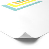 Onregelmatige Vierkanten Poster (Hoek)