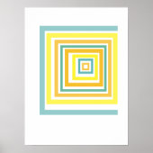 Onregelmatige Vierkanten Poster (Voorkant)
