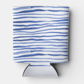 Onregelmatige waterverf eenvoudige regels - blauw blikjeskoeler (Voorkant)