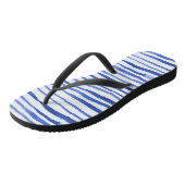 Onregelmatige waterverf eenvoudige regels - blauw teenslippers (Schuin)
