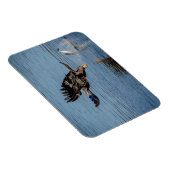 Onrijpe Bald Eagle die een vis laat vallen Magneet (Rechterzijde)