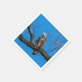 Onrijpe Bald Eagle in Peekskills, NY Servet (Hoek)