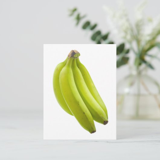 Onrijpe banaan briefkaart (Staand voorkant)